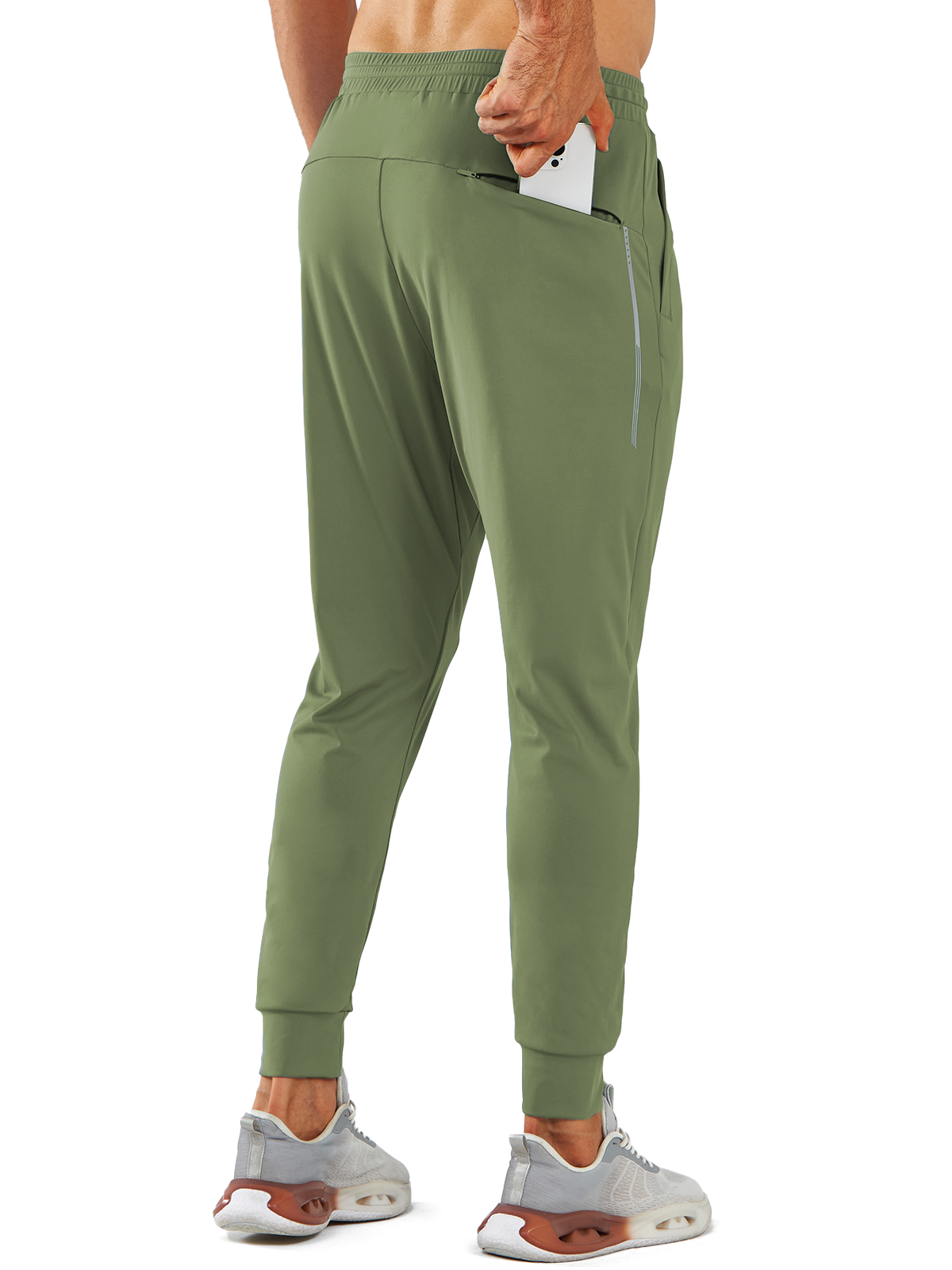 Men's Sweatpants with Zipper Pockets Workout Joggers