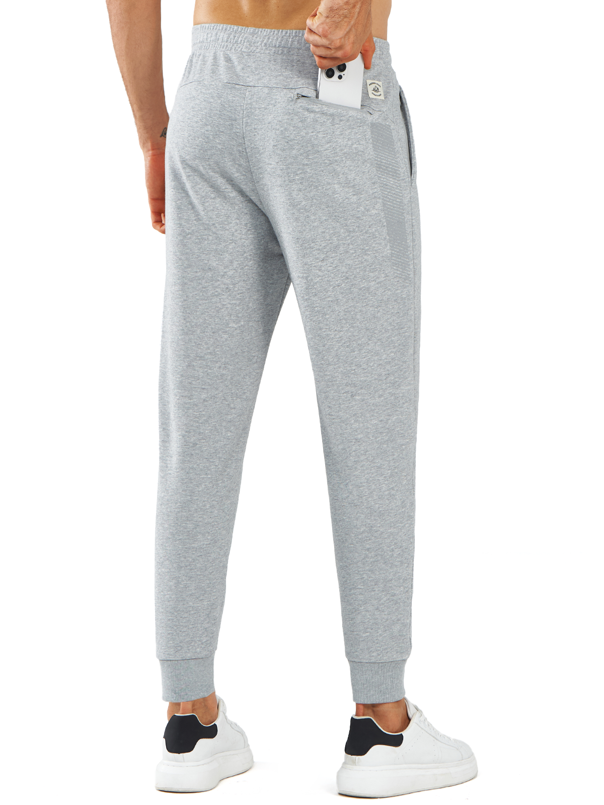 Men's Cotton Pants Spandex Running Athletic Works Sweatpants