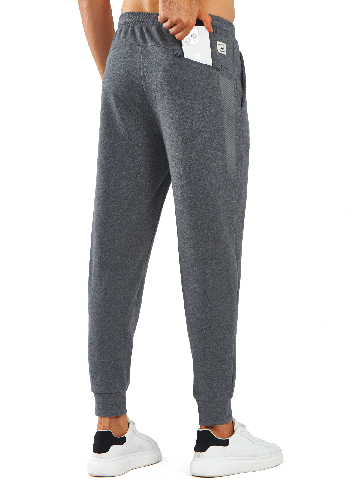 Men's Cotton Pants Spandex Running Athletic Works Sweatpants