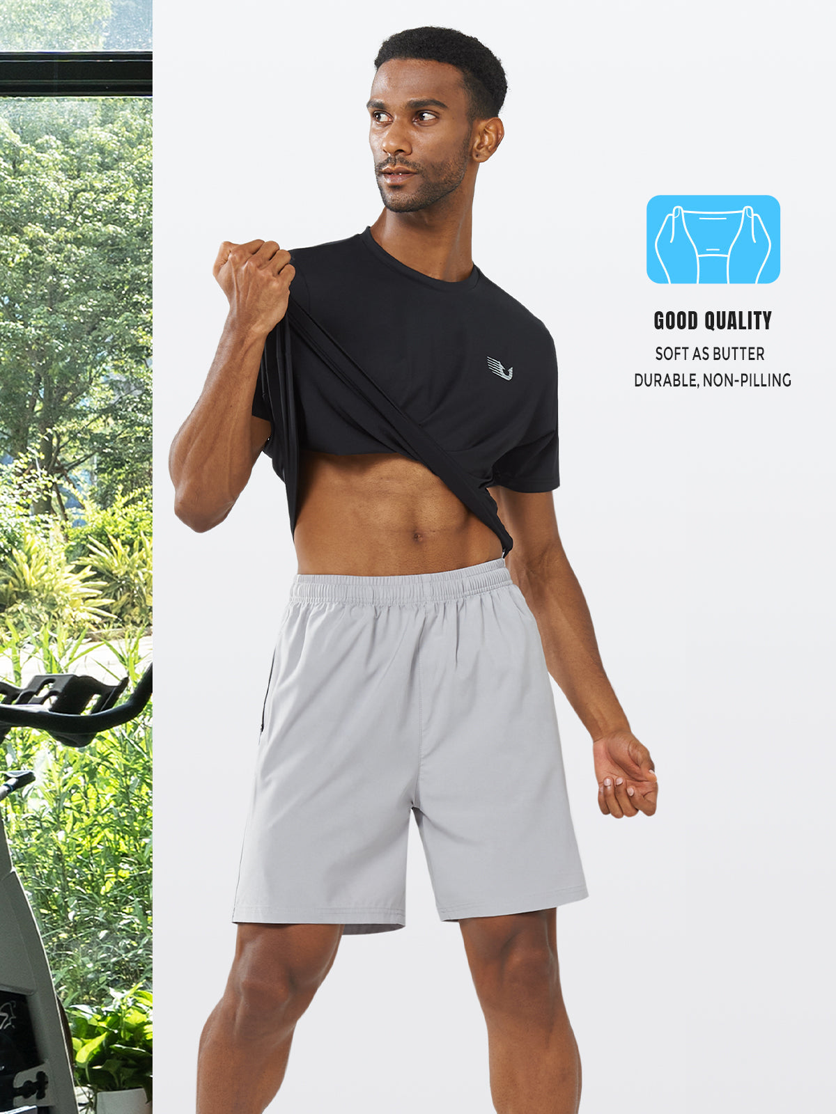 Men's Workout Sweat Wicking Short Sleeve Shirts