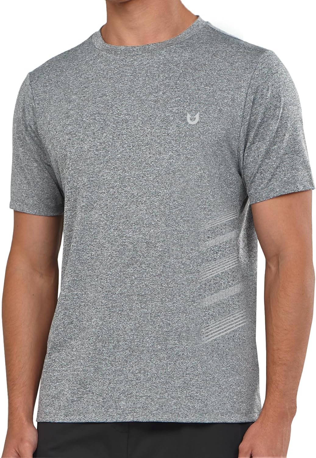 Men's Gym Performance Shirts with Vents on Side Breathable