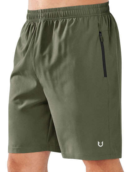 Men's Workout Sweat Shorts With Pockets Biker Cycling Shorts