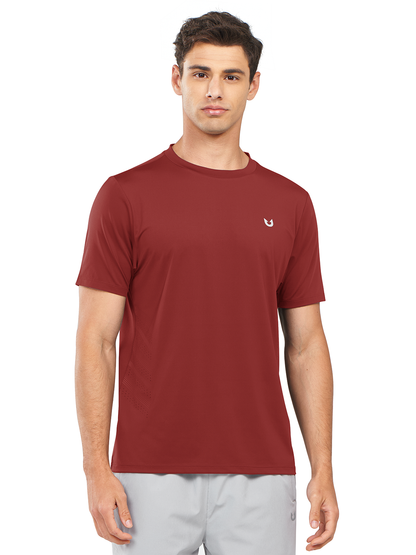 Men's Gym Performance Shirts with Vents on Side Breathable