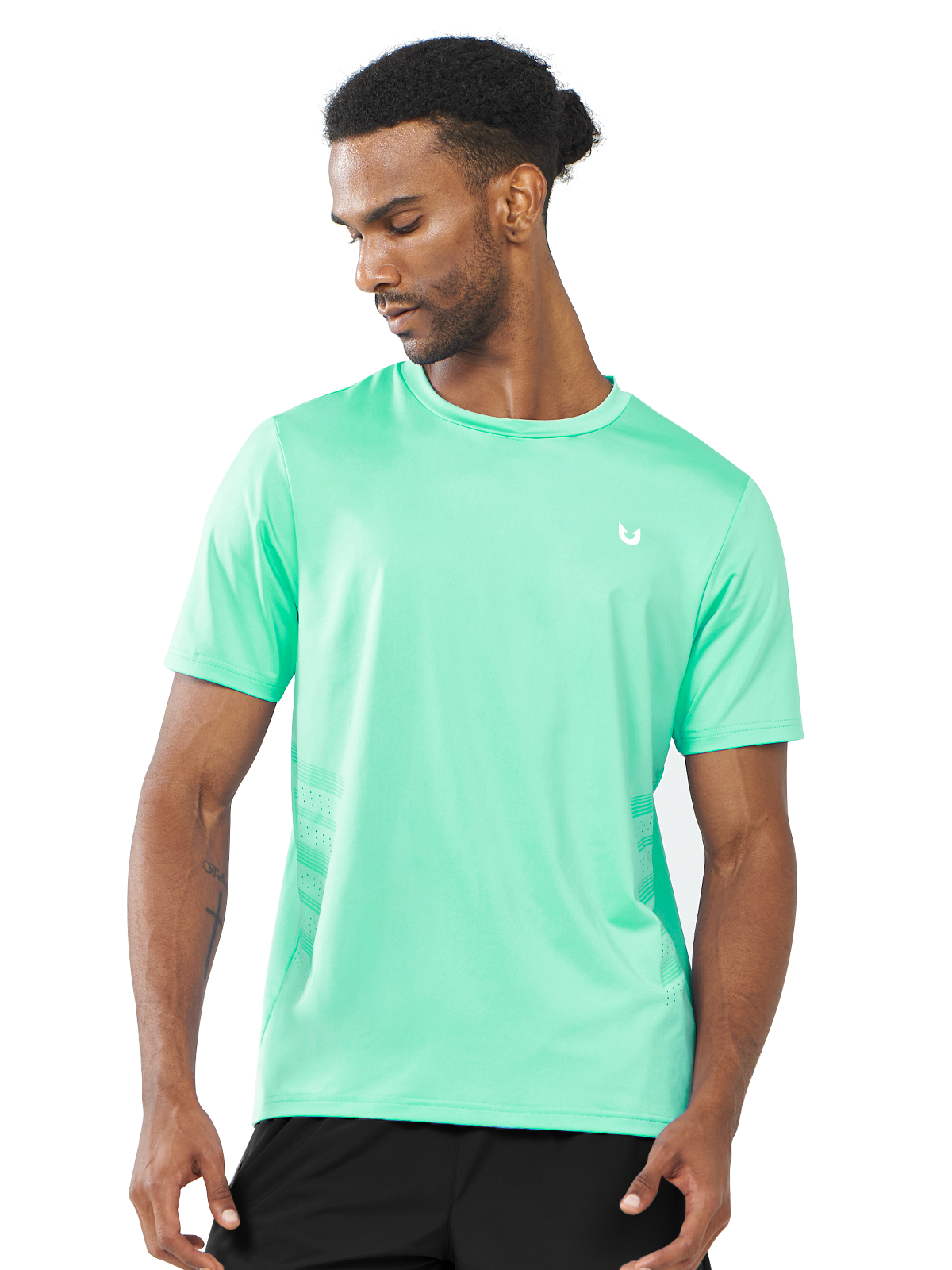 Men's Gym Performance Shirts with Vents on Side Breathable