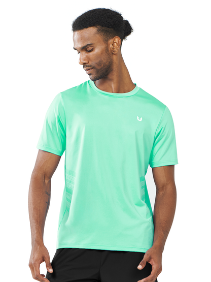 Men's Gym Performance Shirts with Vents on Side Breathable