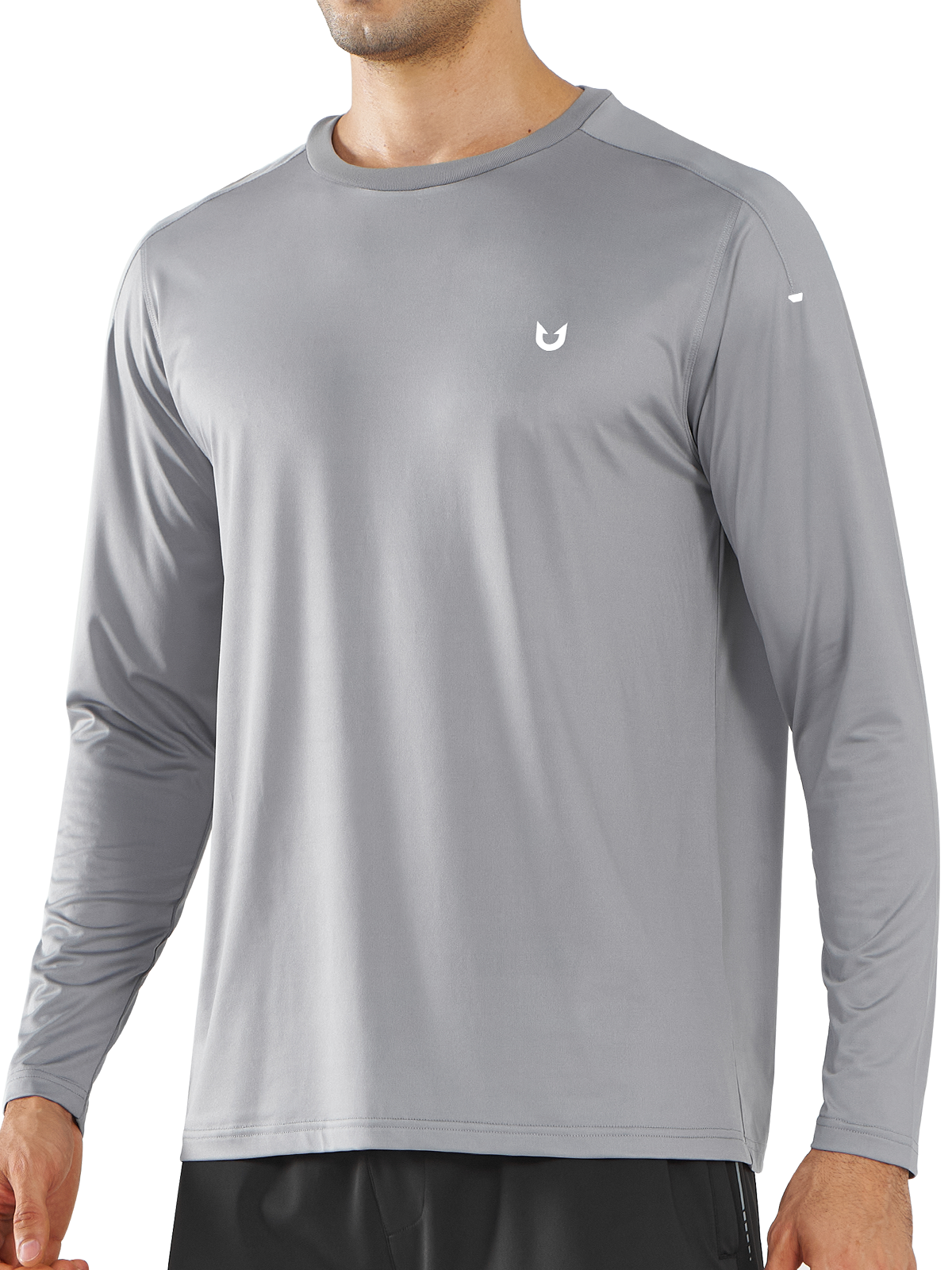 Men's Long Sleeve Running Shirts Gym Quick Dry Tops