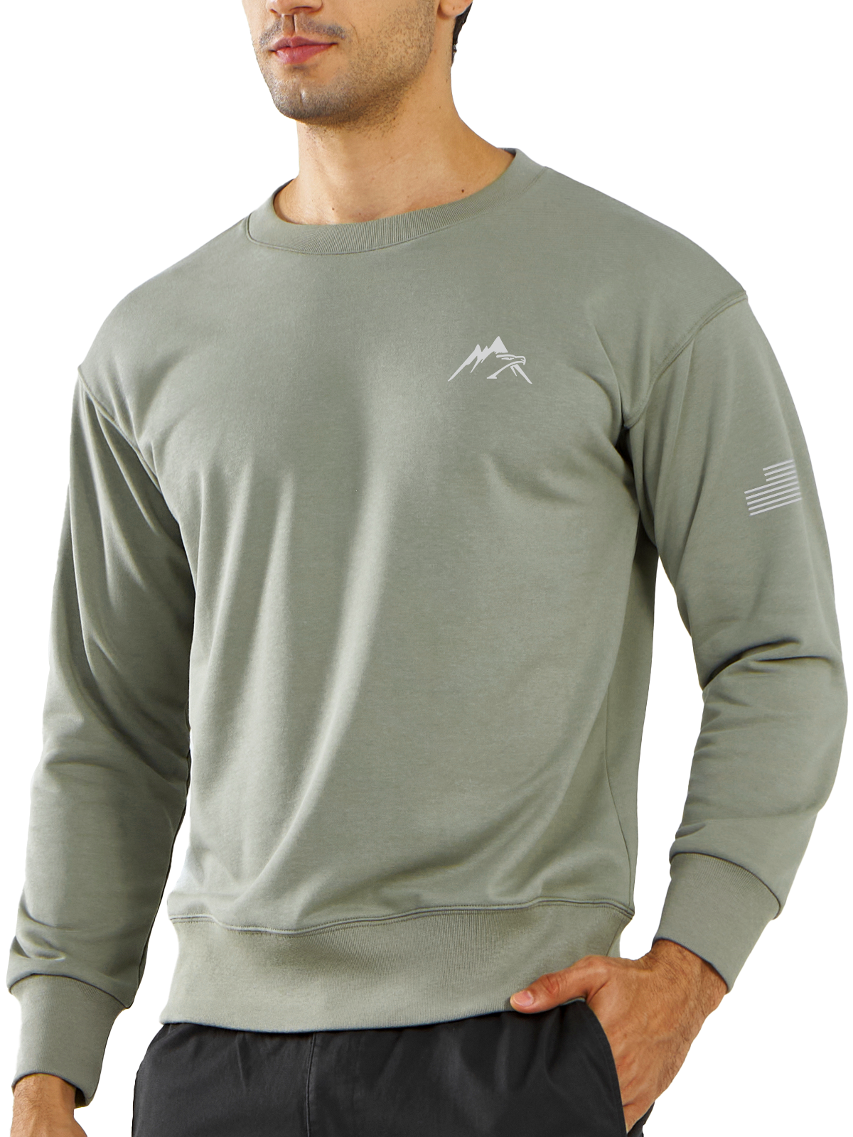 Men's Crewneck Sweatshirt Long Sleeve Casual Tops