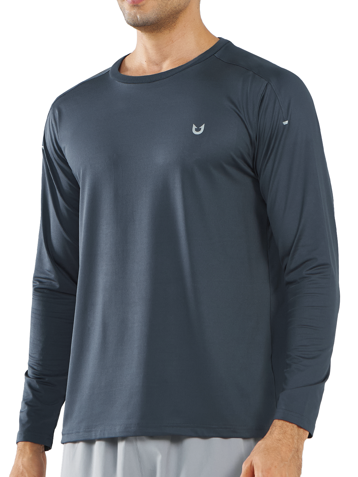 Men's Long Sleeve Running Shirts Gym Quick Dry Tops