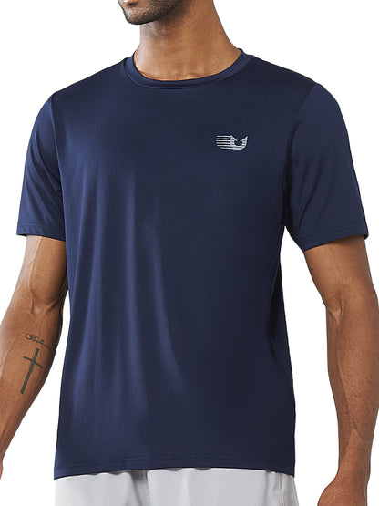 Men's Workout Sweat Wicking Short Sleeve Shirts