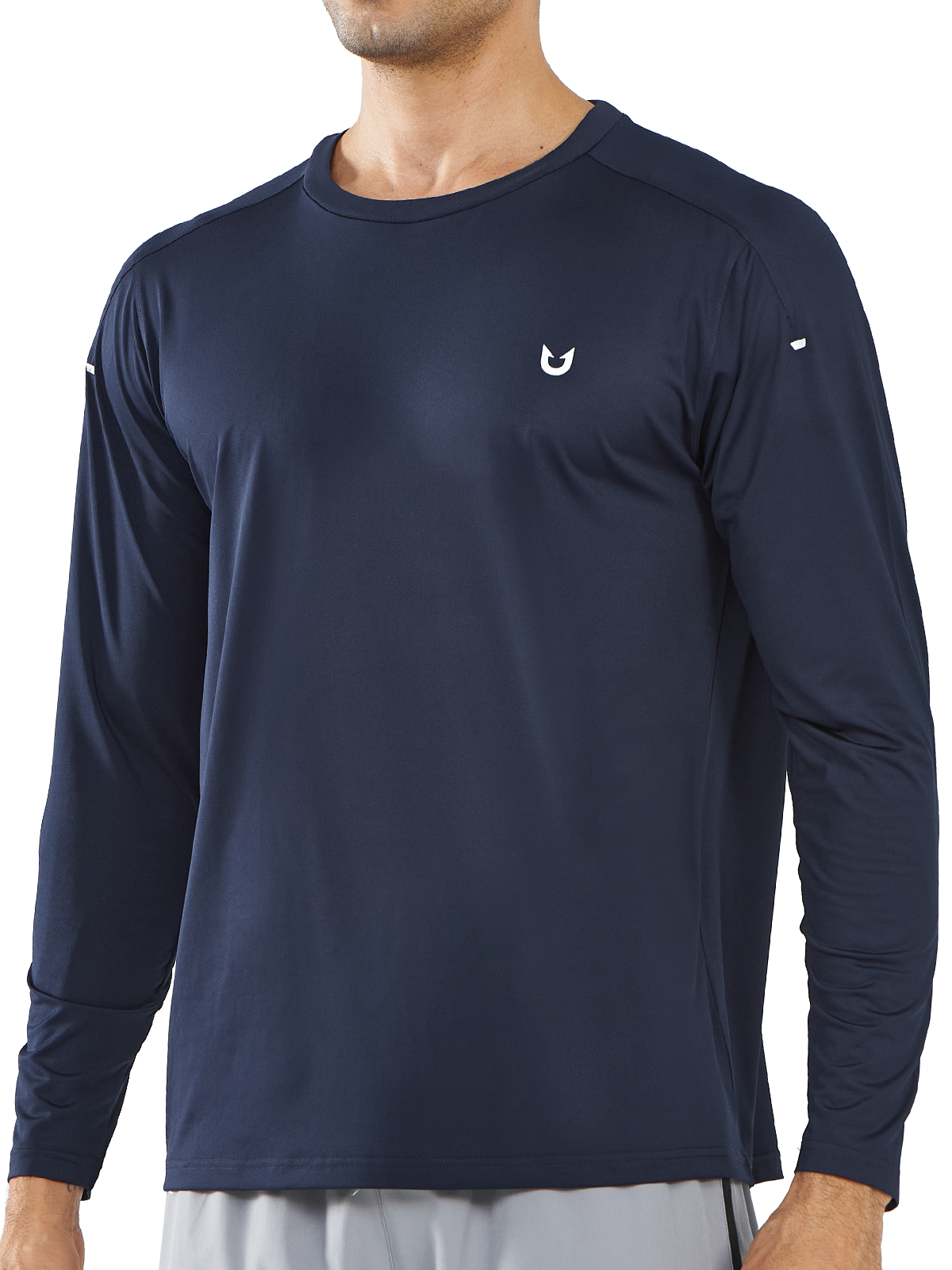 Men's Long Sleeve Running Shirts Gym Quick Dry Tops
