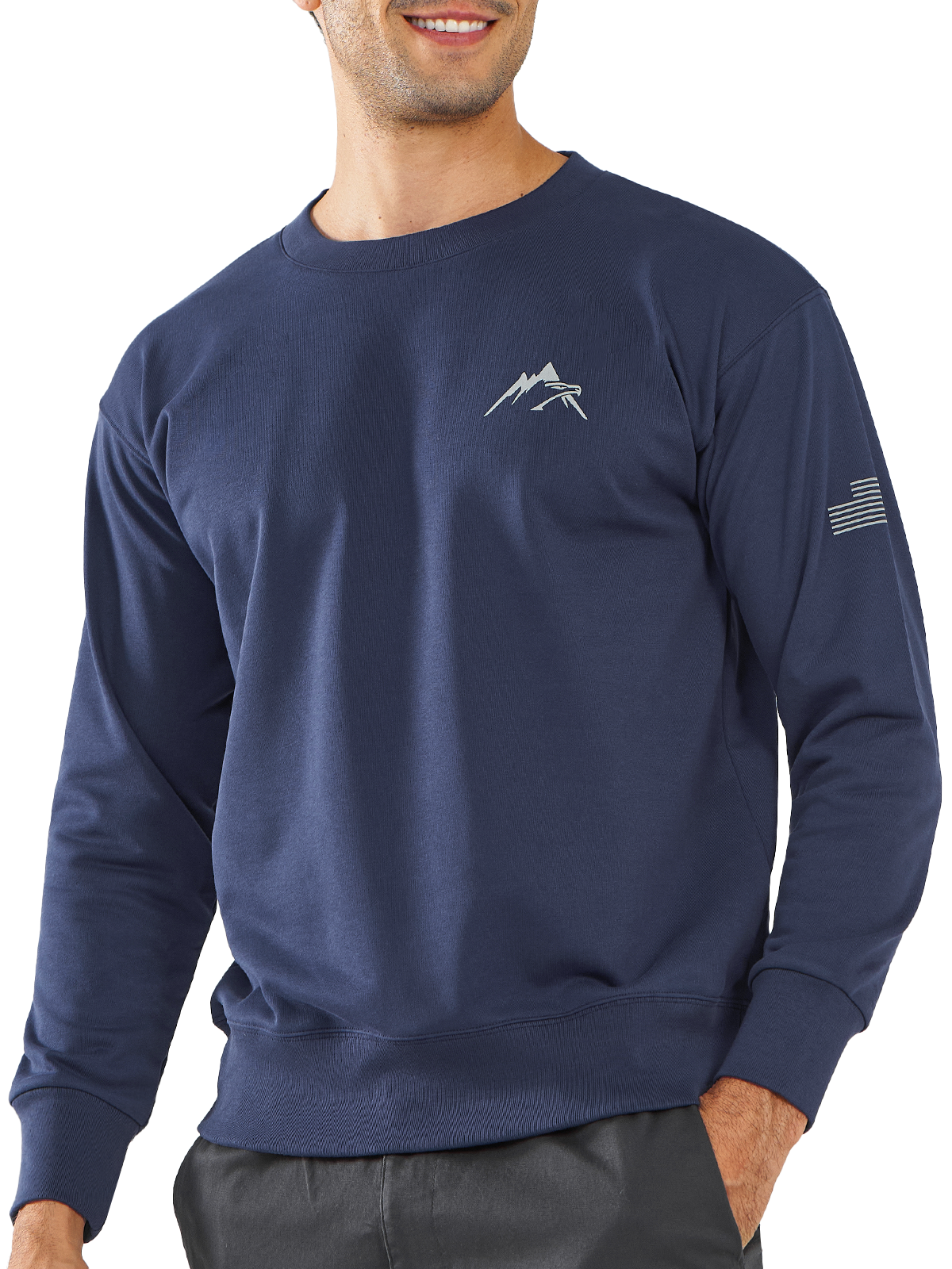 Men's Crewneck Sweatshirt Long Sleeve Casual Tops