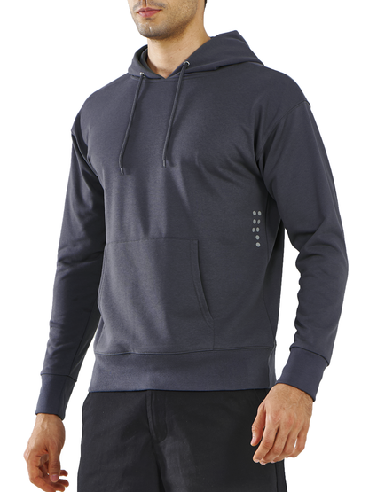 Men's Cotton Hoodies Drawstring Long Sleeve Casual Sweatshirts