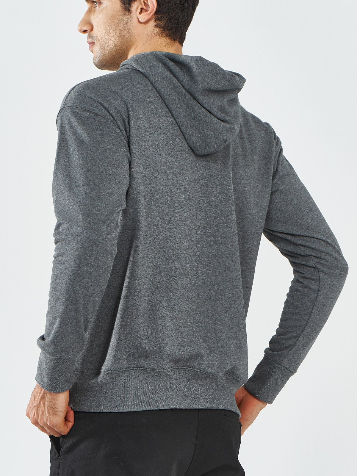 Men's Cotton Hoodies Drawstring Long Sleeve Casual Sweatshirts