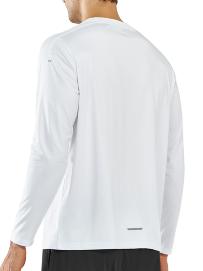 Men's Long Sleeve Running Shirts Gym Quick Dry Tops