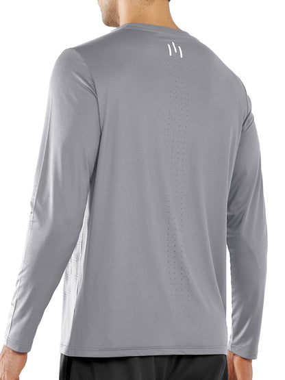 Men's Fishing Shirts Moisture Wicking Long Sleeve For Men