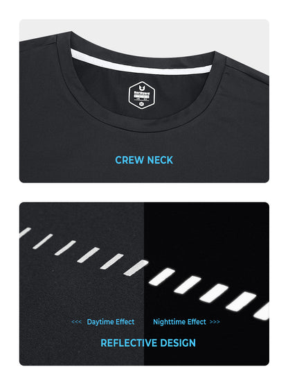 Men's Workout Sweat Wicking Short Sleeve Shirts