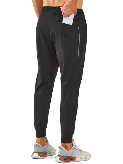 Men's Sweatpants with Zipper Pockets Workout Joggers
