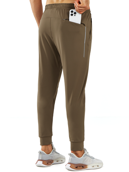 Men's Sweatpants with Zipper Pockets Workout Joggers