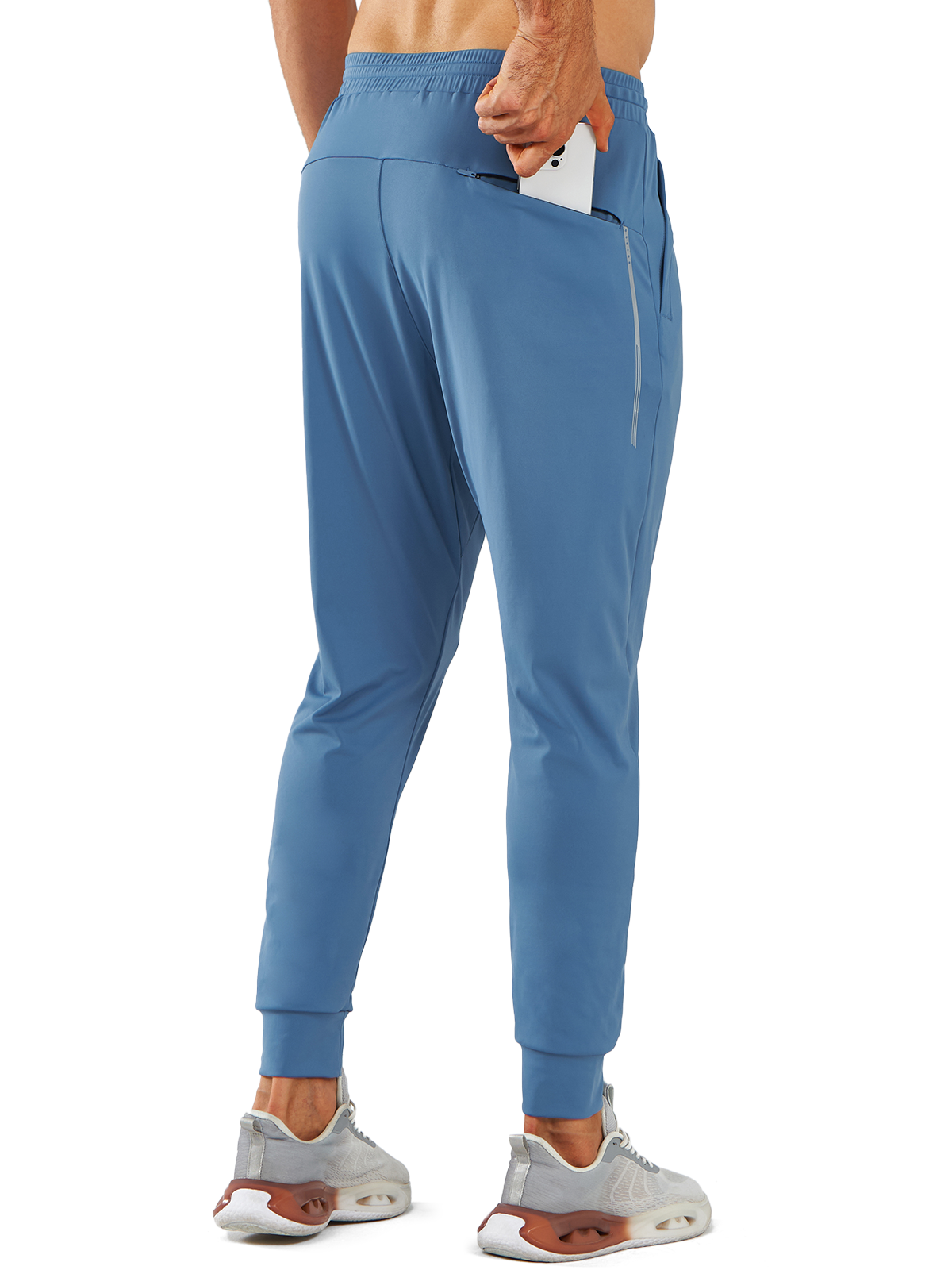 Men's Sweatpants with Zipper Pockets Workout Joggers