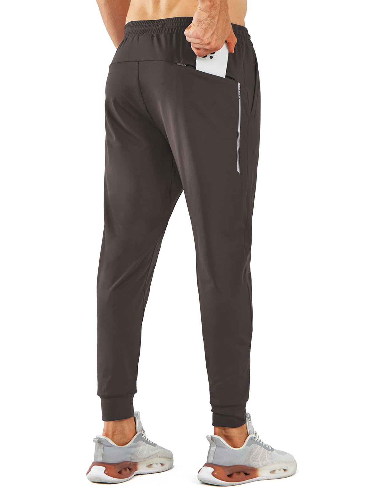 Men's Sweatpants with Zipper Pockets Workout Joggers