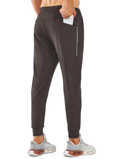 Men's Sweatpants with Zipper Pockets Workout Joggers
