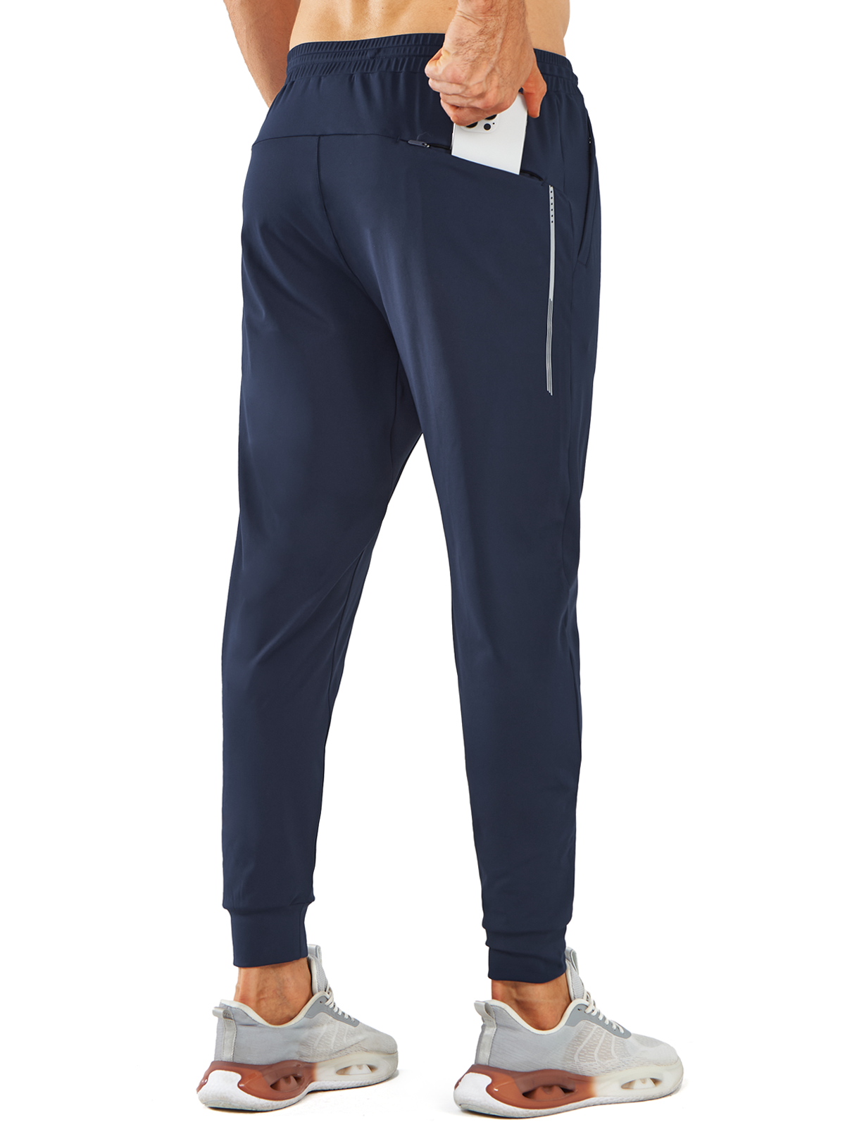 Men's Sweatpants with Zipper Pockets Workout Joggers