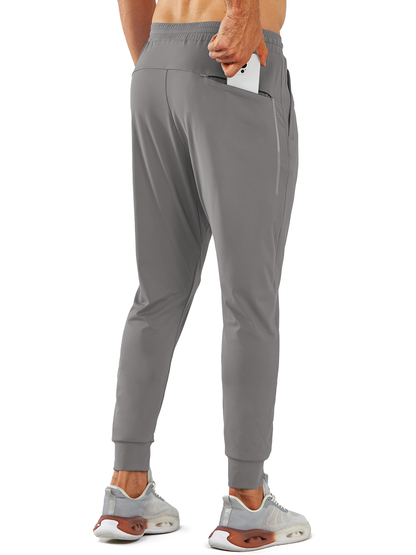 Men's Sweatpants with Zipper Pockets Workout Joggers