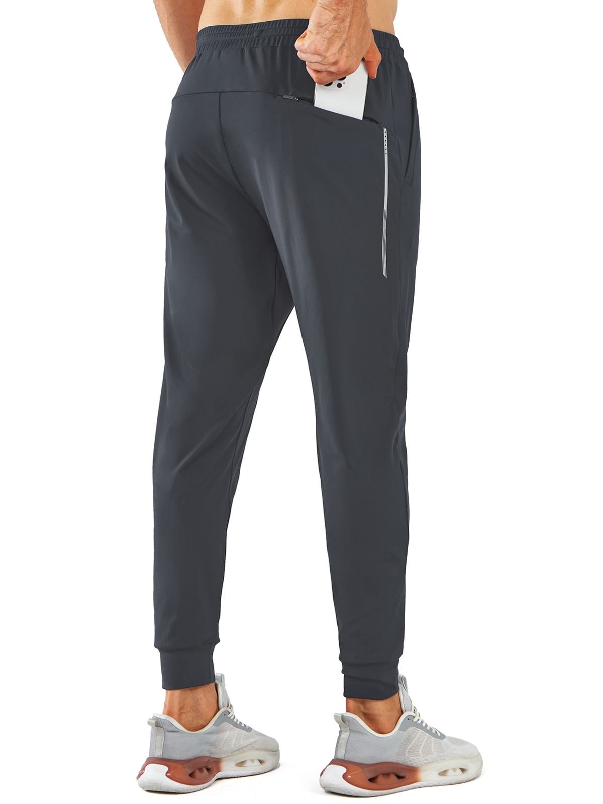 Men's Sweatpants with Zipper Pockets Workout Joggers