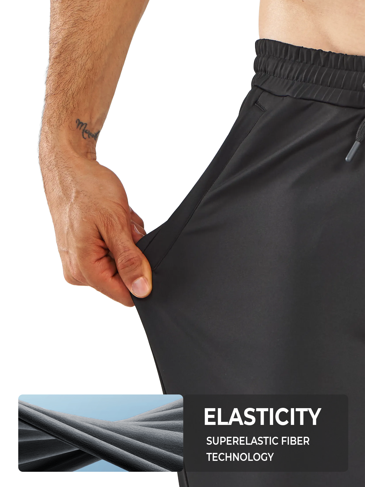 Men's Sweatpants with Zipper Pockets Workout Joggers