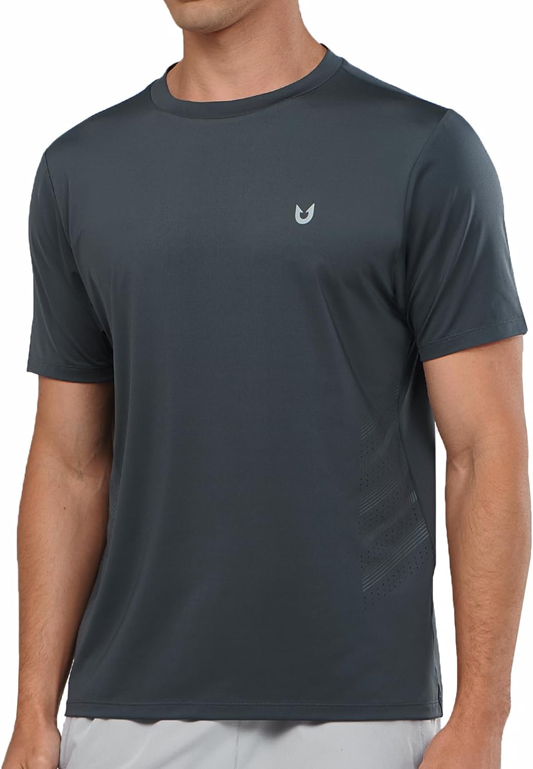 Men's Gym Performance Shirts with Vents on Side Breathable