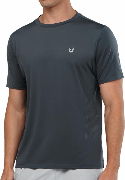 Men's Gym Performance Shirts with Vents on Side Breathable