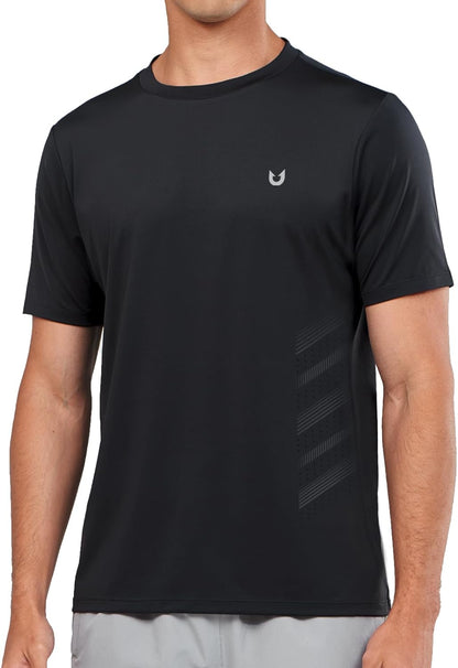 Men's Gym Performance Shirts with Vents on Side Breathable