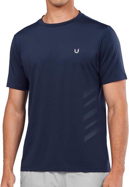 Men's Gym Performance Shirts with Vents on Side Breathable