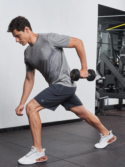 Men's Gym Performance Shirts with Vents on Side Breathable