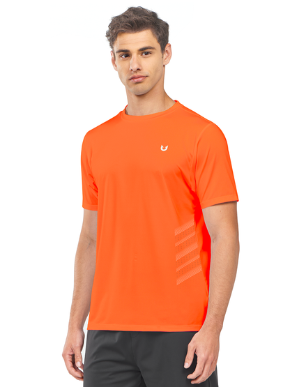 Men's Gym Performance Shirts with Vents on Side Breathable